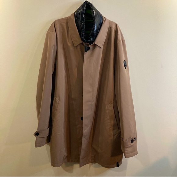 RUDSAK Sz XXL Trench Coat With Puffer Coat Removable Insert Collar NWT - Picture 1 of 16